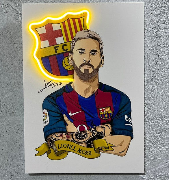 La pulce - Quadretto con Neon Led