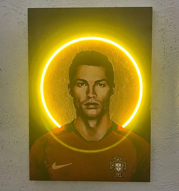 Cristiano - Quadretto con Neon Led