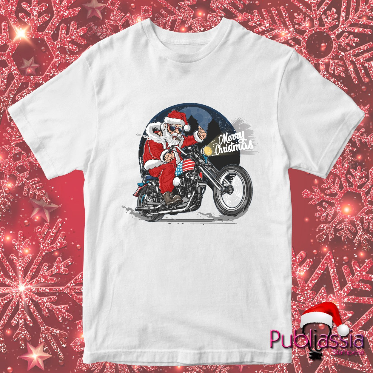 Funny Santa Claus T-shirt Natale 2