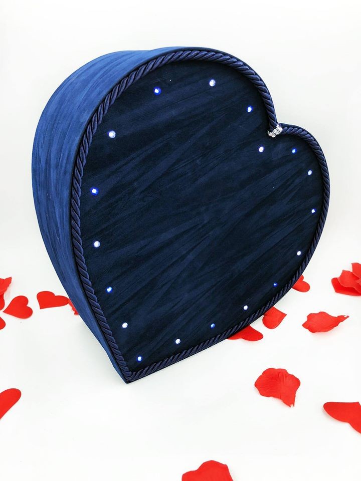 Scatola Love con led - scatola colazione sorpresa personalizzata con foto