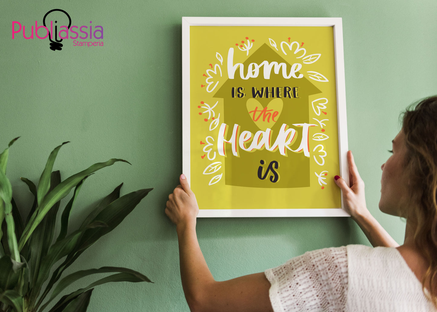 Home is where the heart is- quadretto in tela