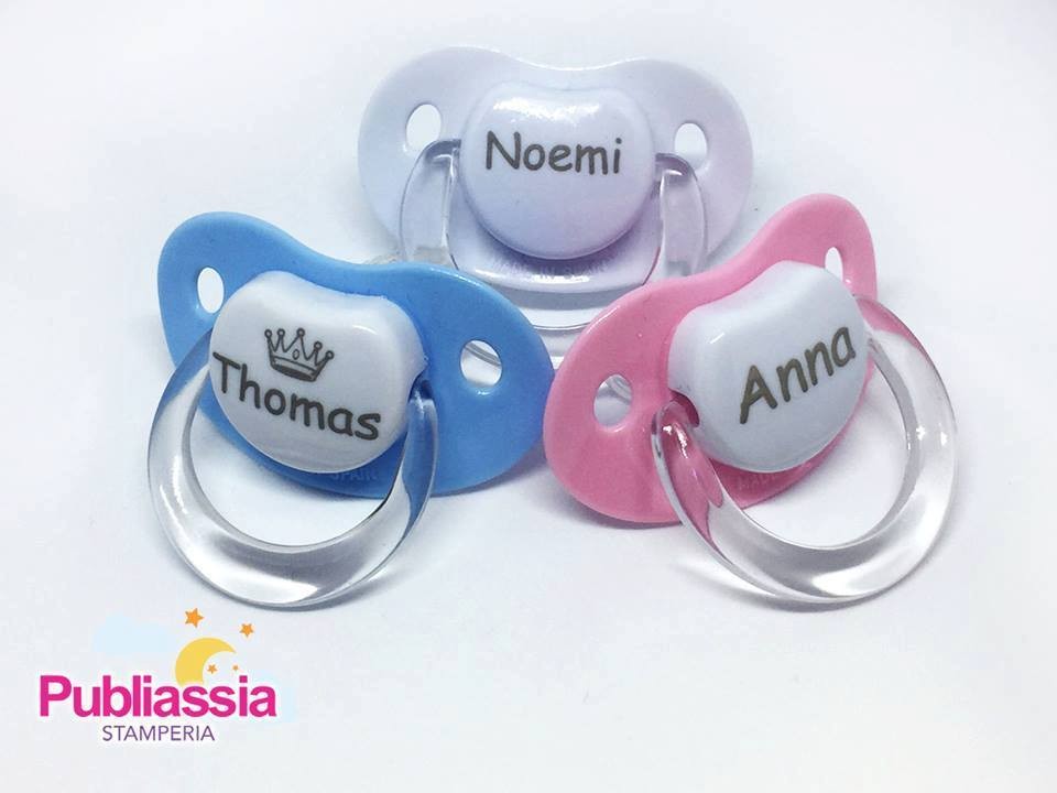 Ciuccio succhietto personalizzabile con nome