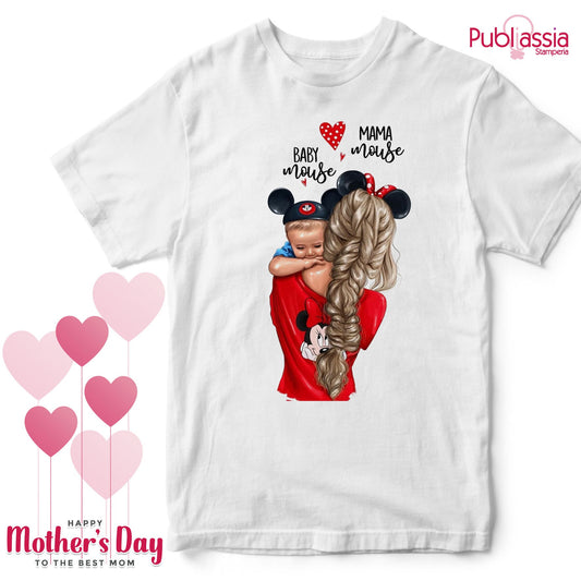 Mama e Baby mouse - Festa della Mamma t-shirt