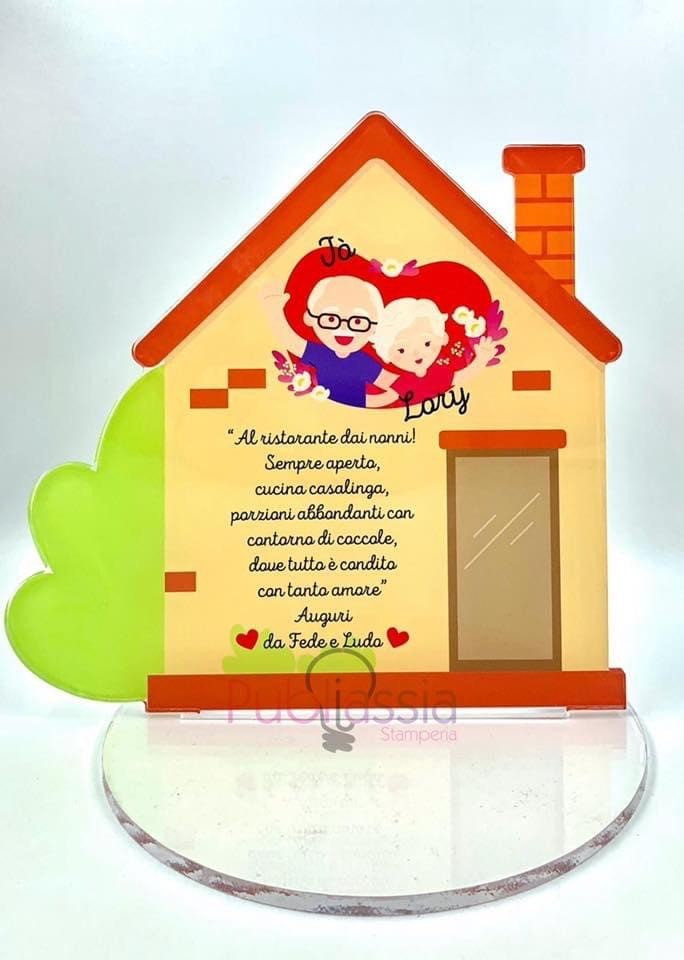 Festa dei Nonni - targa in plexiglass personalizzata