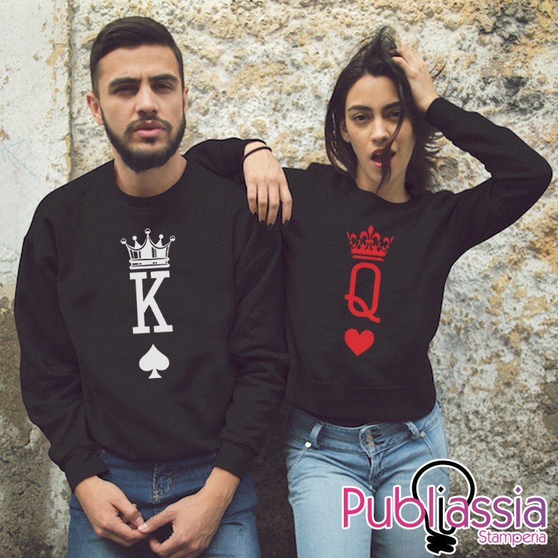 King & Queen - Coppia Felpe Personalizzate