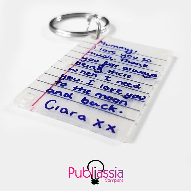 Lettera D'Amore - Portachiavi Personalizzato