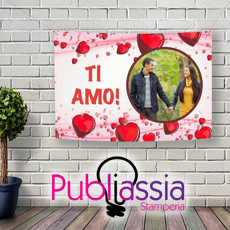 Ti Amo - Striscione Banner In Pvc Personalizzato Sorpresa