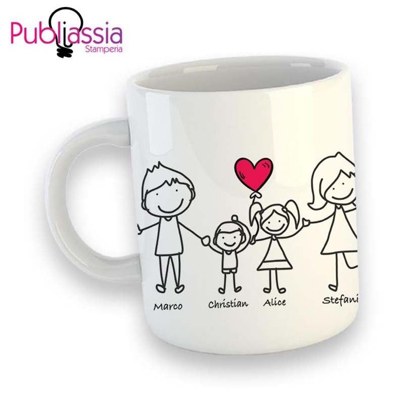 Family - Tazza Mug Personalizzata