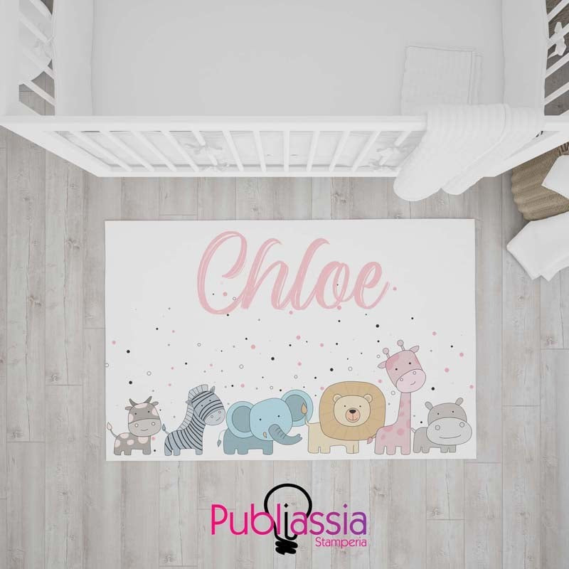 Tappeto Personalizzato Con Nome Per Neonato