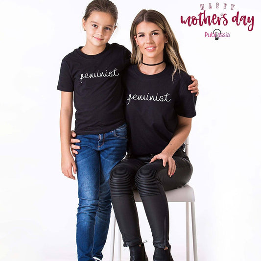 Feminist - Coppia T-Shirt Mamma e Figlia