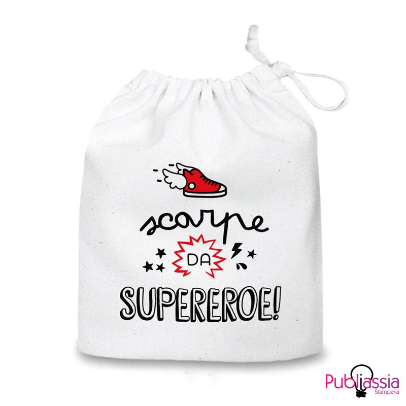 Scarpe da Supereroe - Sacca Organizer Per Bambino