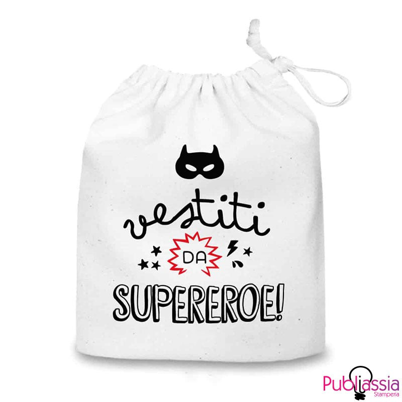 Vestiti Da Supereroe - Sacca Organizer Per Bambino