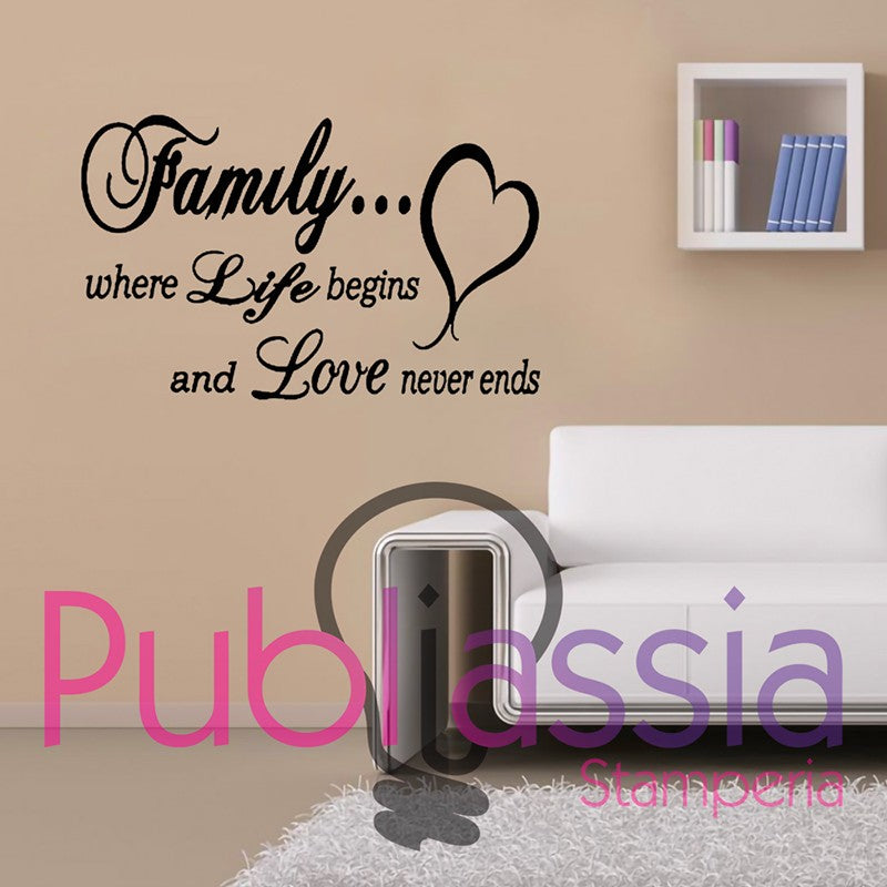 Family - Stickers Adesivi Murali