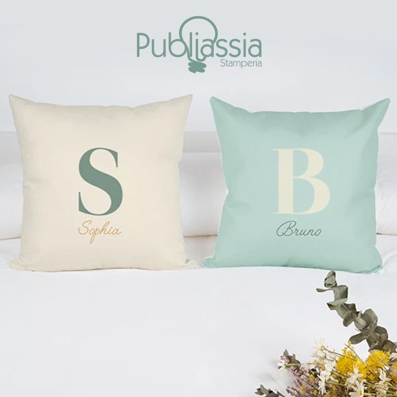 Cuscino Personalizzato Con Iniziali e Nome