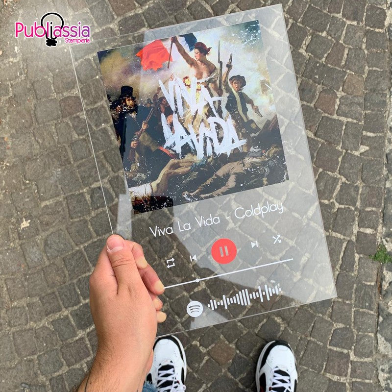 Spotify Codes - quadretto in plexiglass personalizzato