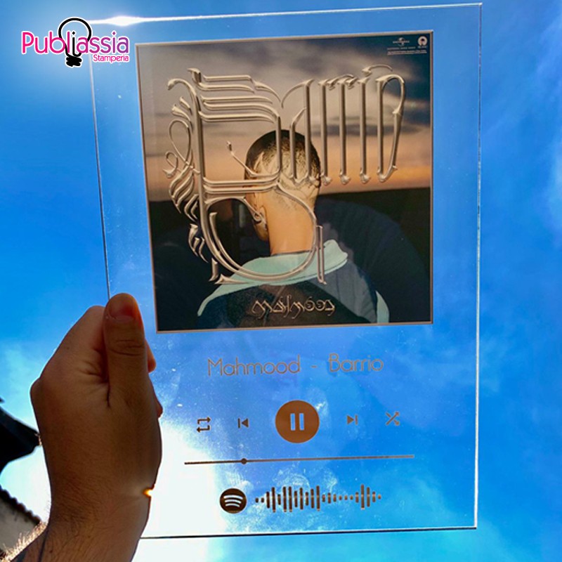 Spotify Codes - quadretto in plexiglass personalizzato