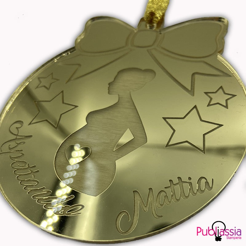 Pallina Di Natale Personalizzata - Plexiglass - Aspettando Te