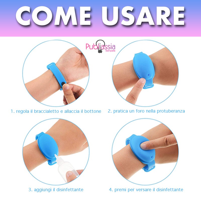 Bracciali Igienizzanti personalizzati
