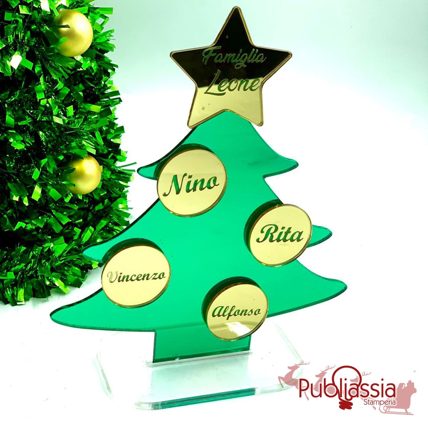 Albero di Natale in Plexiglass Personalizzato