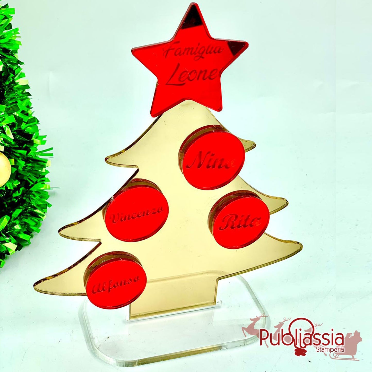 Albero di Natale in Plexiglass Personalizzato
