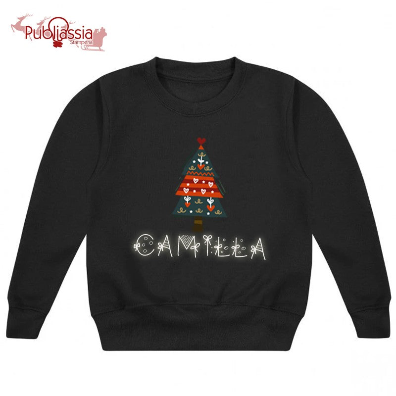 Felpa Natale Personalizzata Con Nome