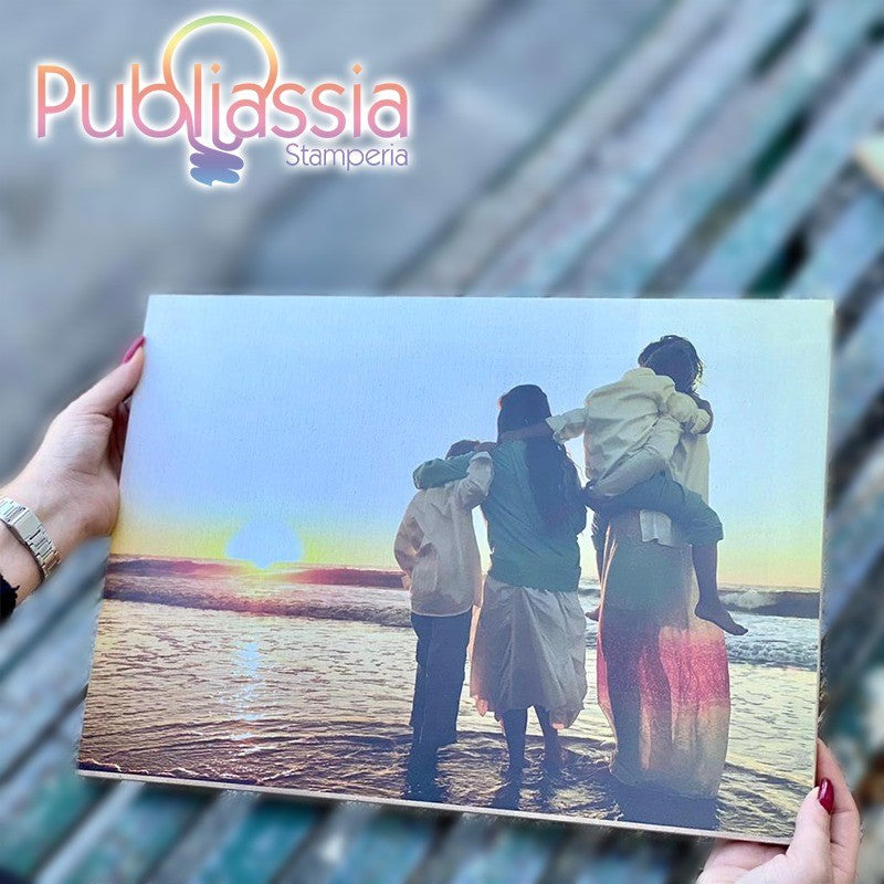 Quadretto in legno personalizzato con foto