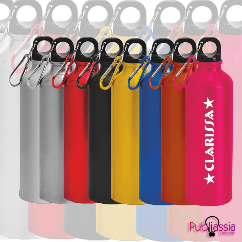 Borraccia in alluminio personalizzata con nome