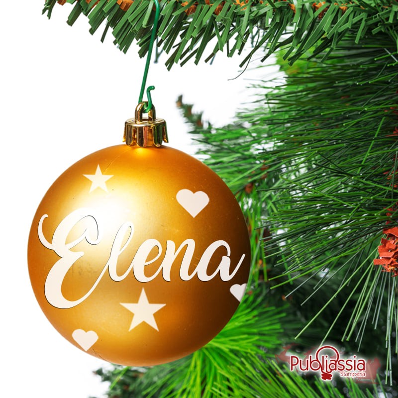 Pallina di Natale personalizzata con nome - Decorazioni di Natale