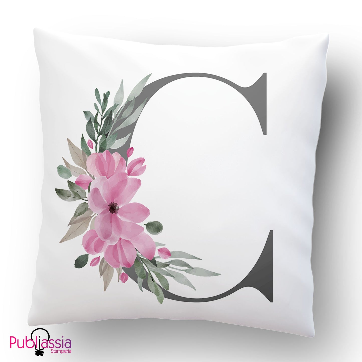 Cuscino personalizzato con iniziale
