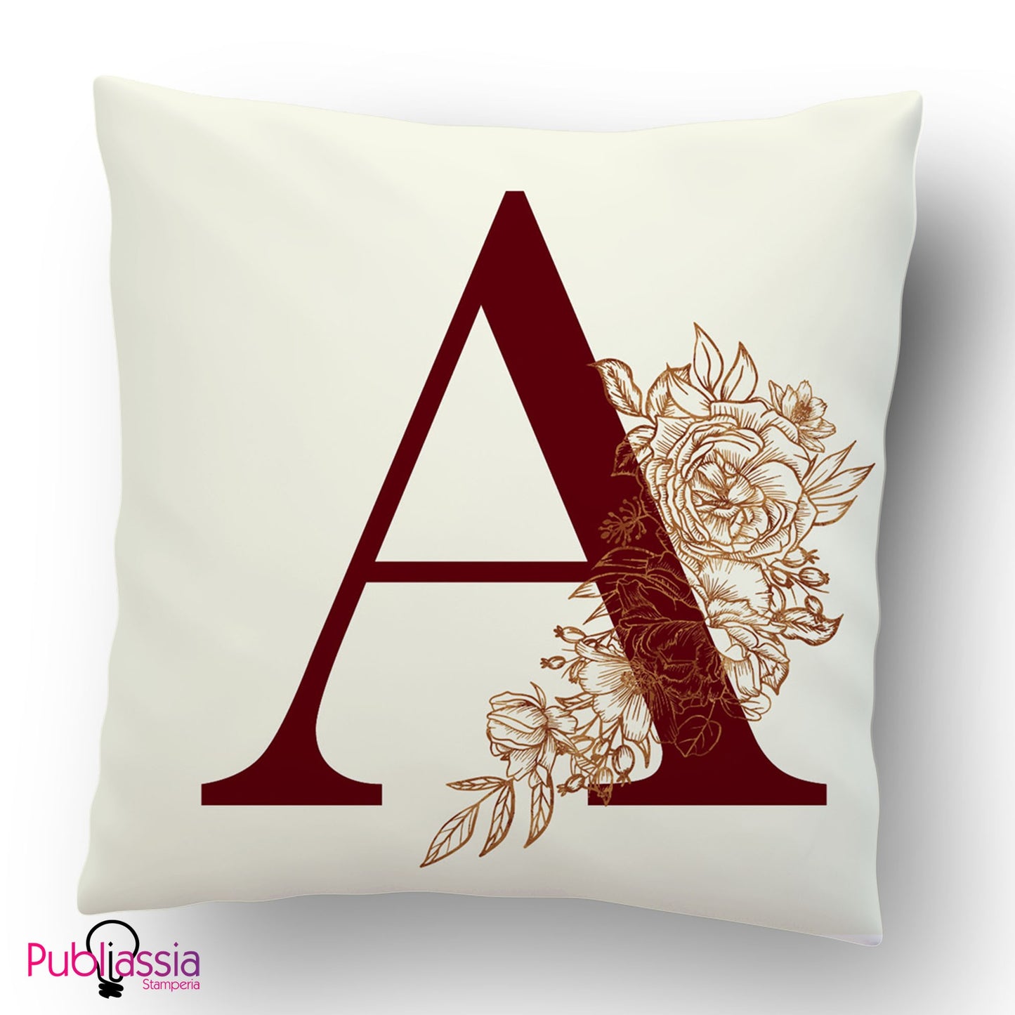 Cuscino personalizzato con iniziale