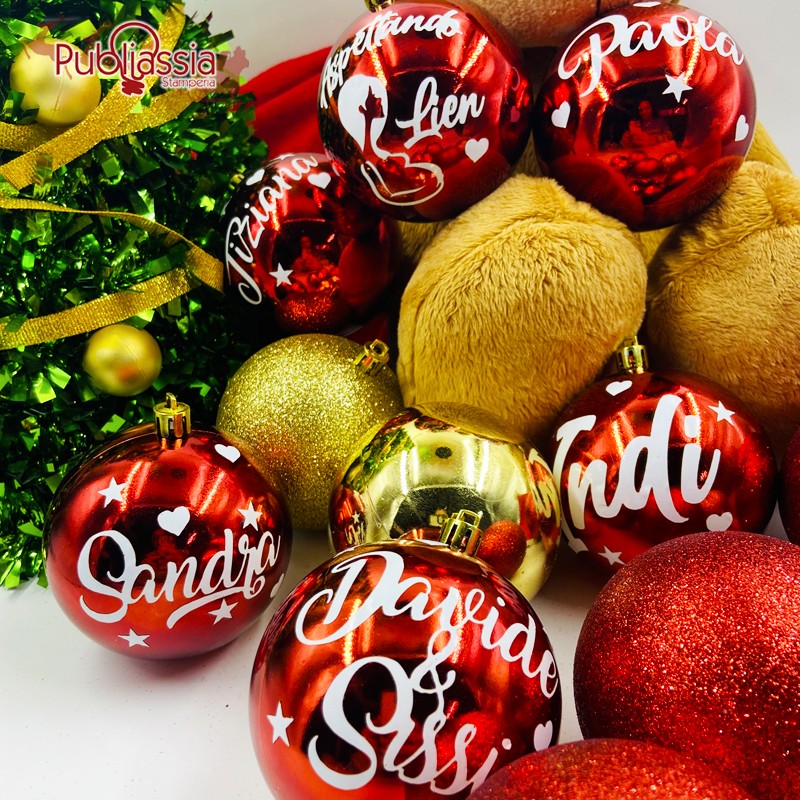 Pallina di Natale personalizzata con nome - Decorazioni di Natale