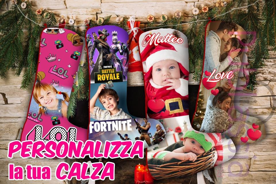 Calza Epifania personalizzata con foto