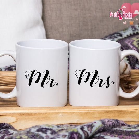 Mr & Mrs - Coppia tazze Mug