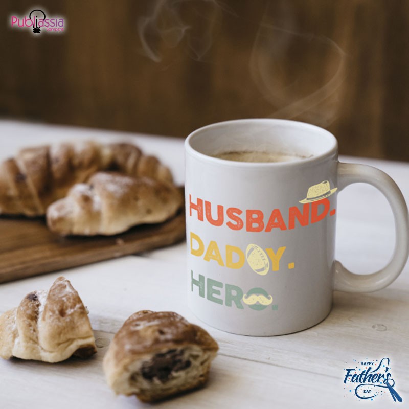 Husband, Daddy, Hero - Tazza Mug