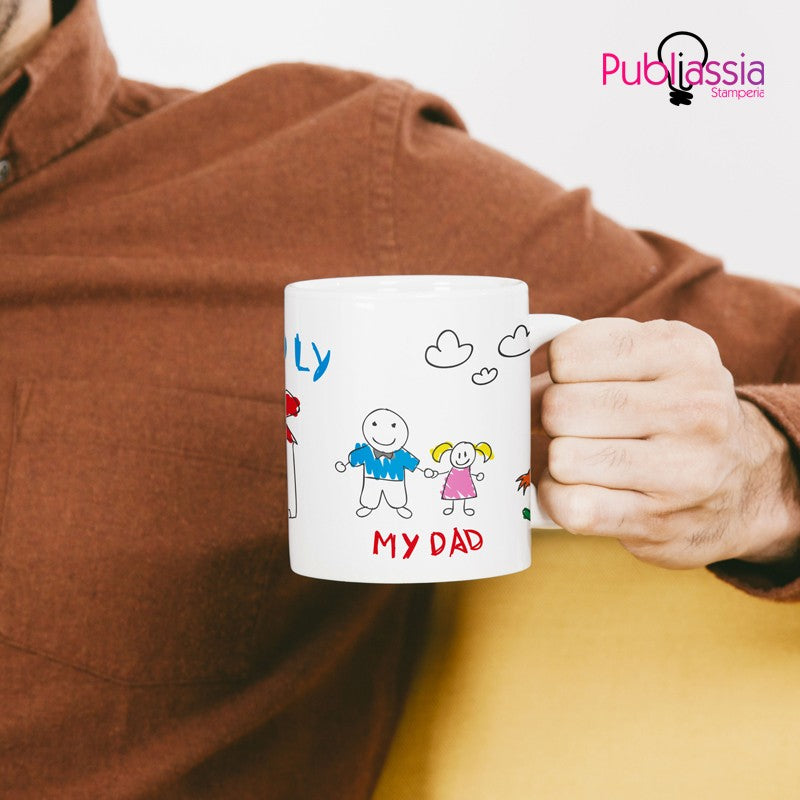 Drawing - Family - Tazza Mug - festa del papà