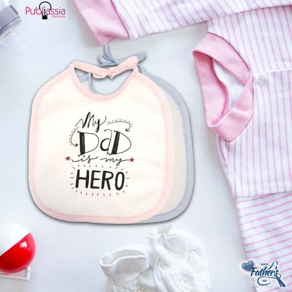 My Dad is my hero - Bavetto Personalizzato