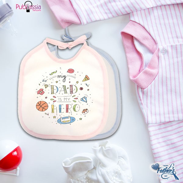 My Dad is my hero - Bavetto Personalizzato