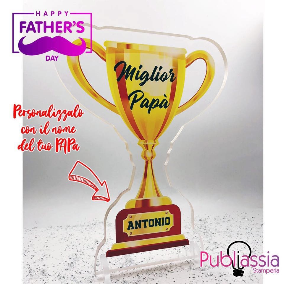 Miglior Papà - Scritta in plexiglass