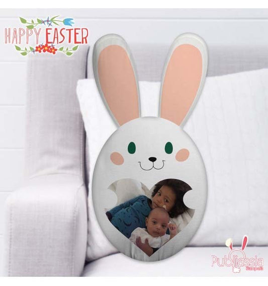 Cuscino Pasqua - Coniglio - cuscino personalizzato con foto