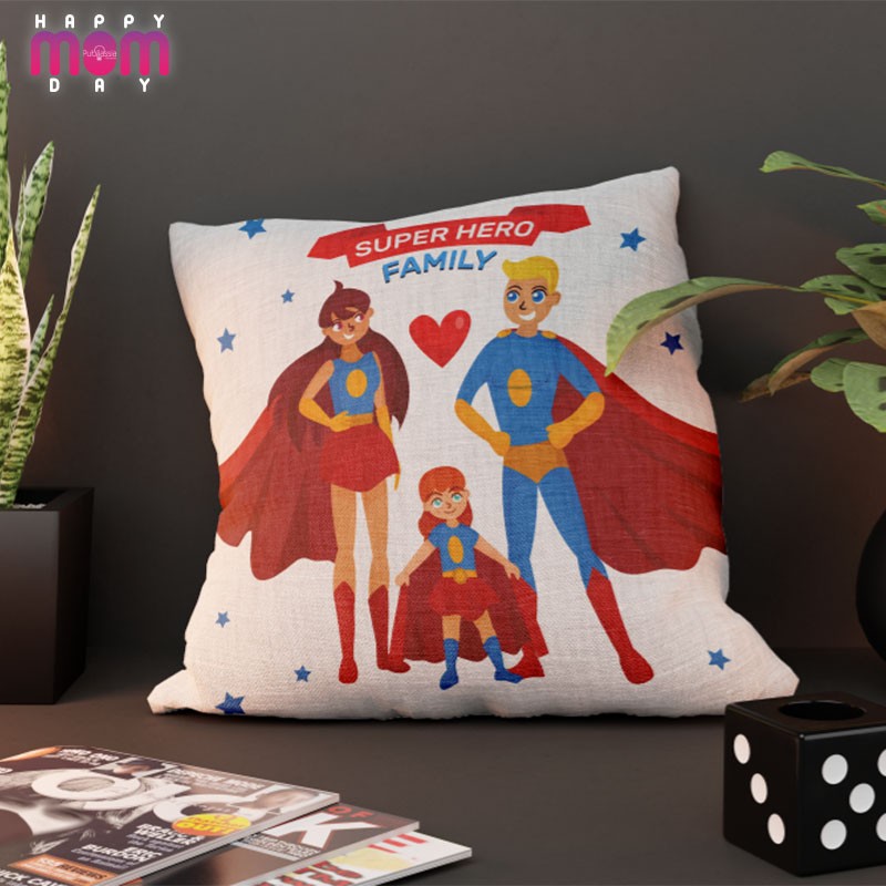 Super family - Cuscino festa della mamma