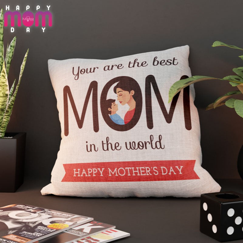 You are the best mom in the world - Cuscino festa della mamma