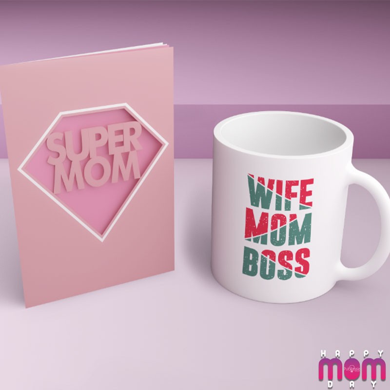Wife, mom, boss - Tazza Mug Festa della Mamma