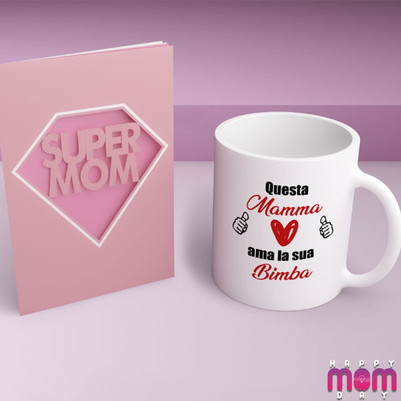 Questa mamma ama la sua bimba - Tazza Festa della mamma