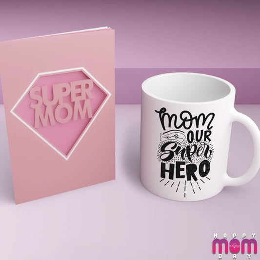 Mom is our super hero - Tazza Festa della mamma