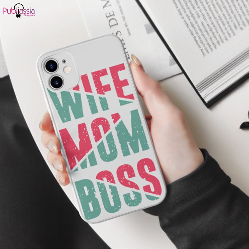 Wife, mom, boss - Cover personalizzata