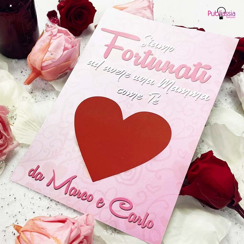 Siamo Fortunati ad avere una mamma come te - Gratta e Vinci personalizzato - Idea regalo festa della mamma