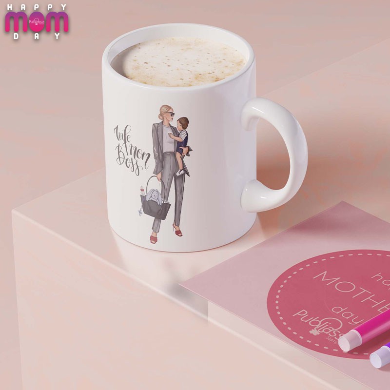 Wife, mom, boss - Tazza Mug Festa della Mamma