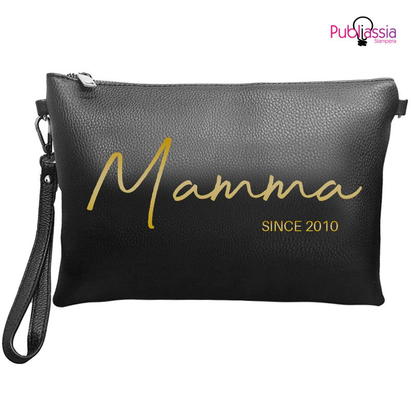 Mamma since - Pochette Ecopelle Personalizzata