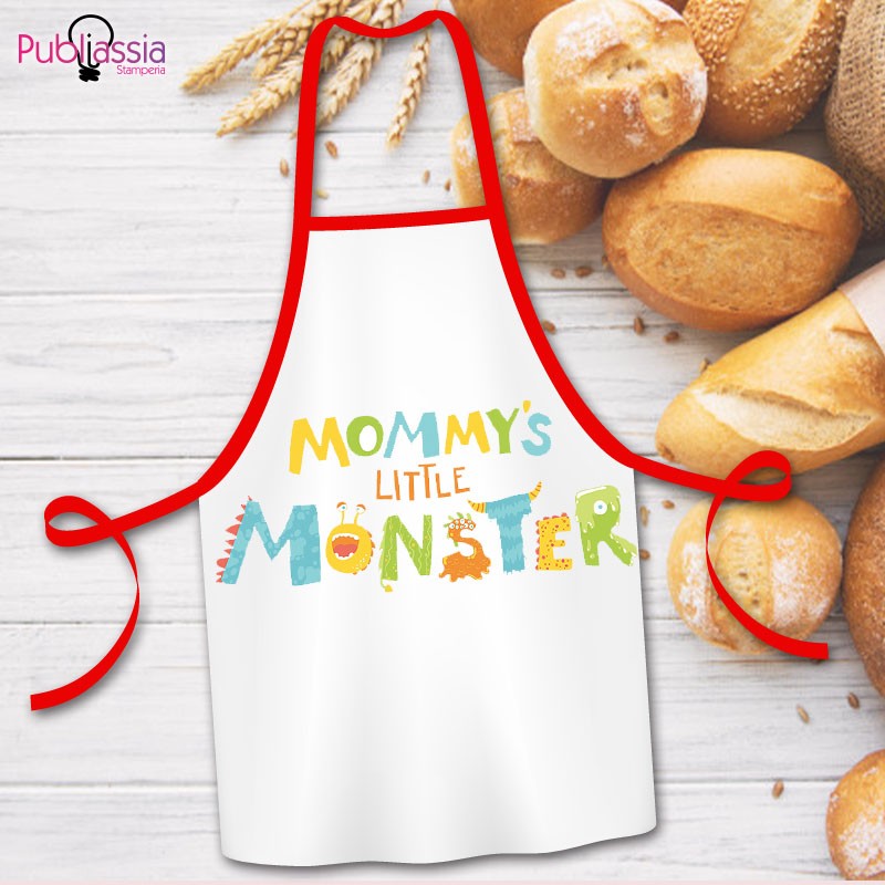 Mommy's little monster - Grembiule Personalizzato