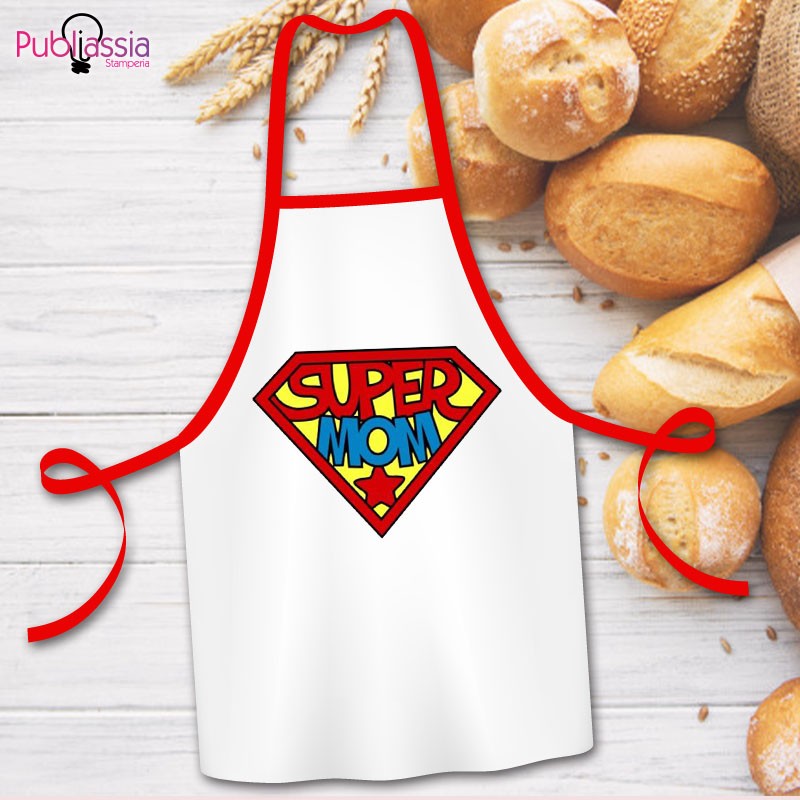 Super Mom - Grembiule Personalizzato